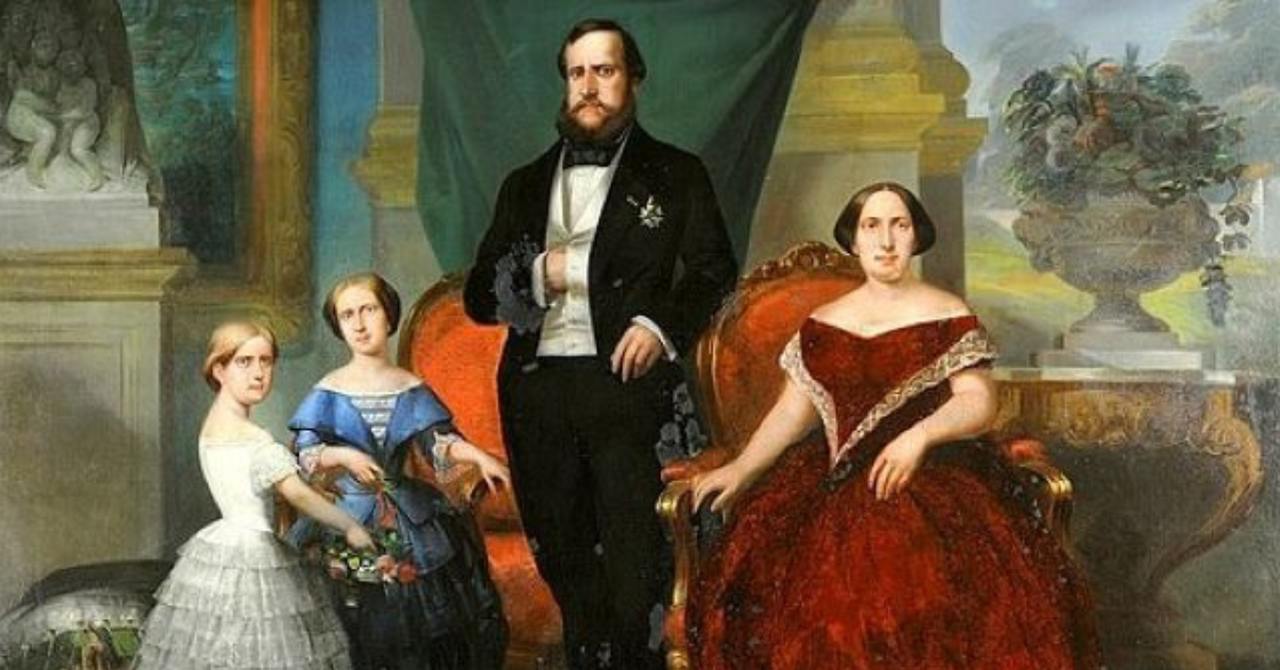 dom-pedro-ii-esposa-filhas
