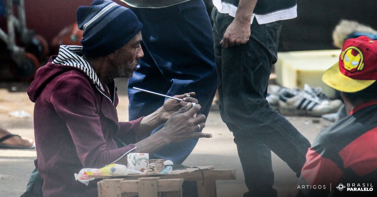usuario de crack - cracolandia em São Paulo