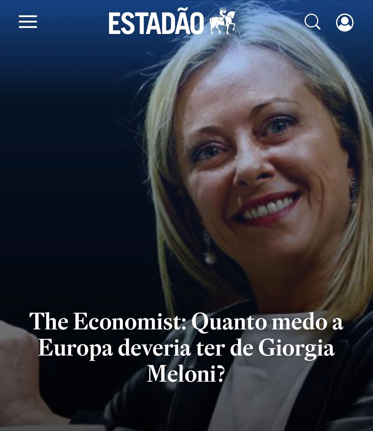 The Economist: quanto medo a Europa deveria ter medo de Giorgia Meloni