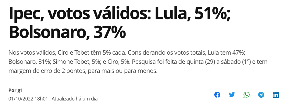 Ipec-Lula-Bolsonaro