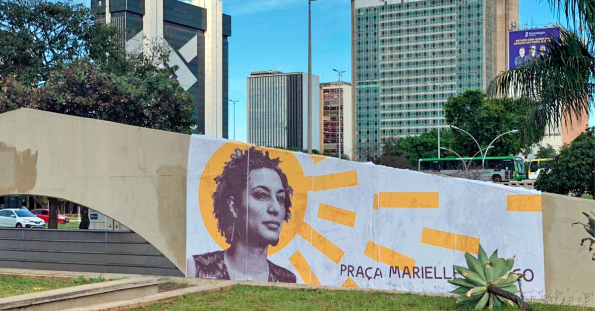 praça mariele franco - 5 anos do crime sem solução