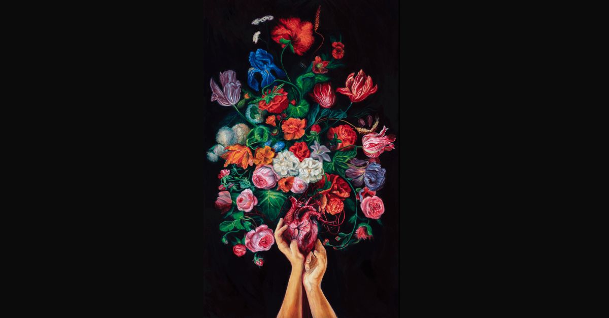 Quadro de Lara Baruzzo: "O Que Restou do Meu Coração II - 2019".