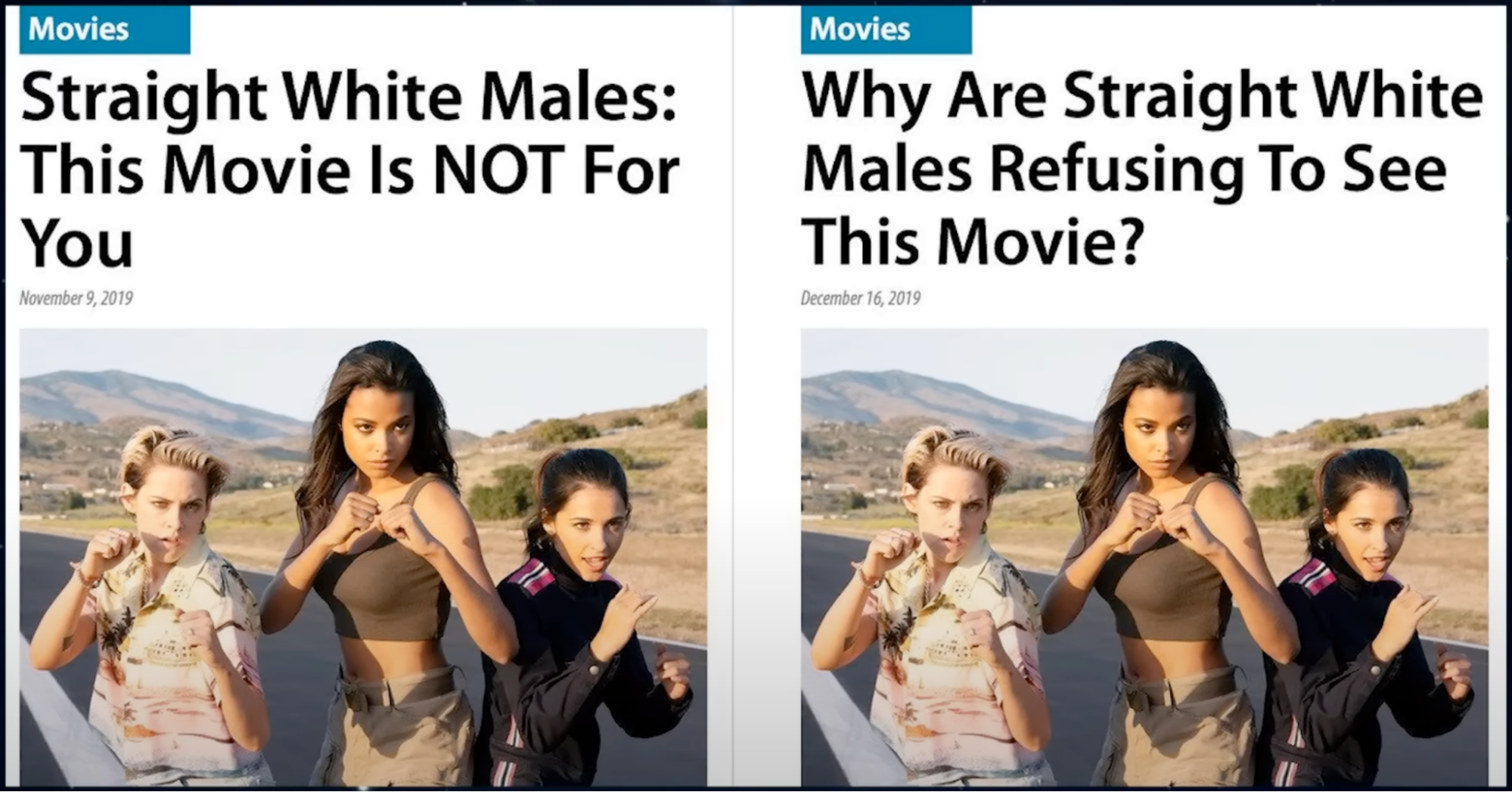 Por que homens não veem filmes de mulheres