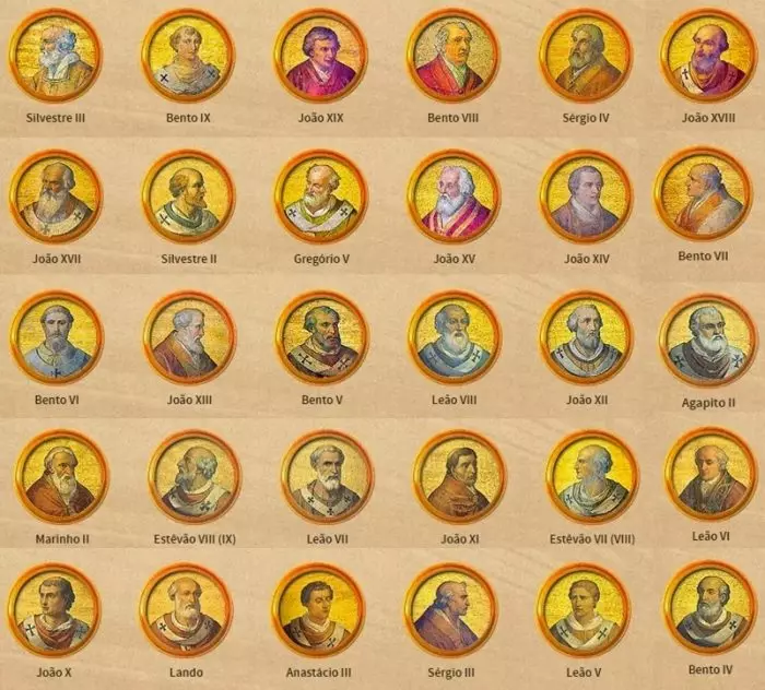 Quadro dos papas