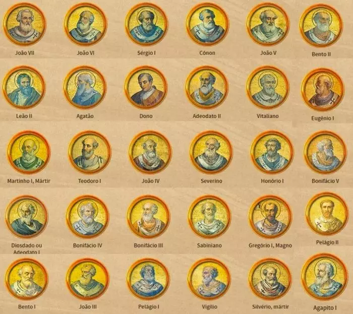 Quadro dos papas