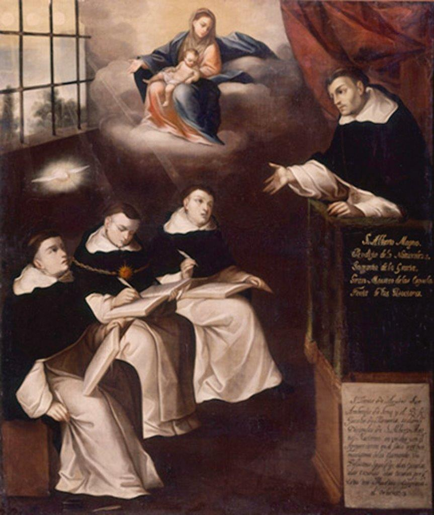 Santo Alberto e seus alunos
