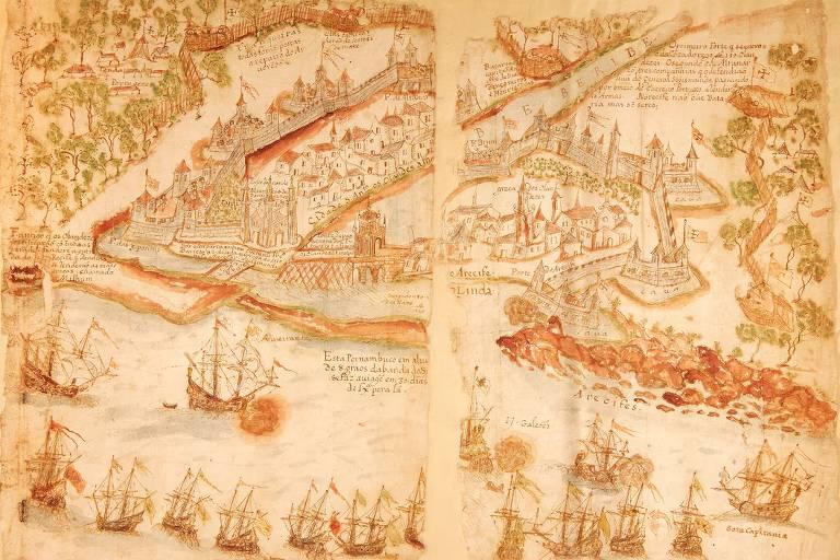 Desenho da expulsão dos holandeses tem autoria confirmada - 04/06/2025 - Ilustrada - Folha