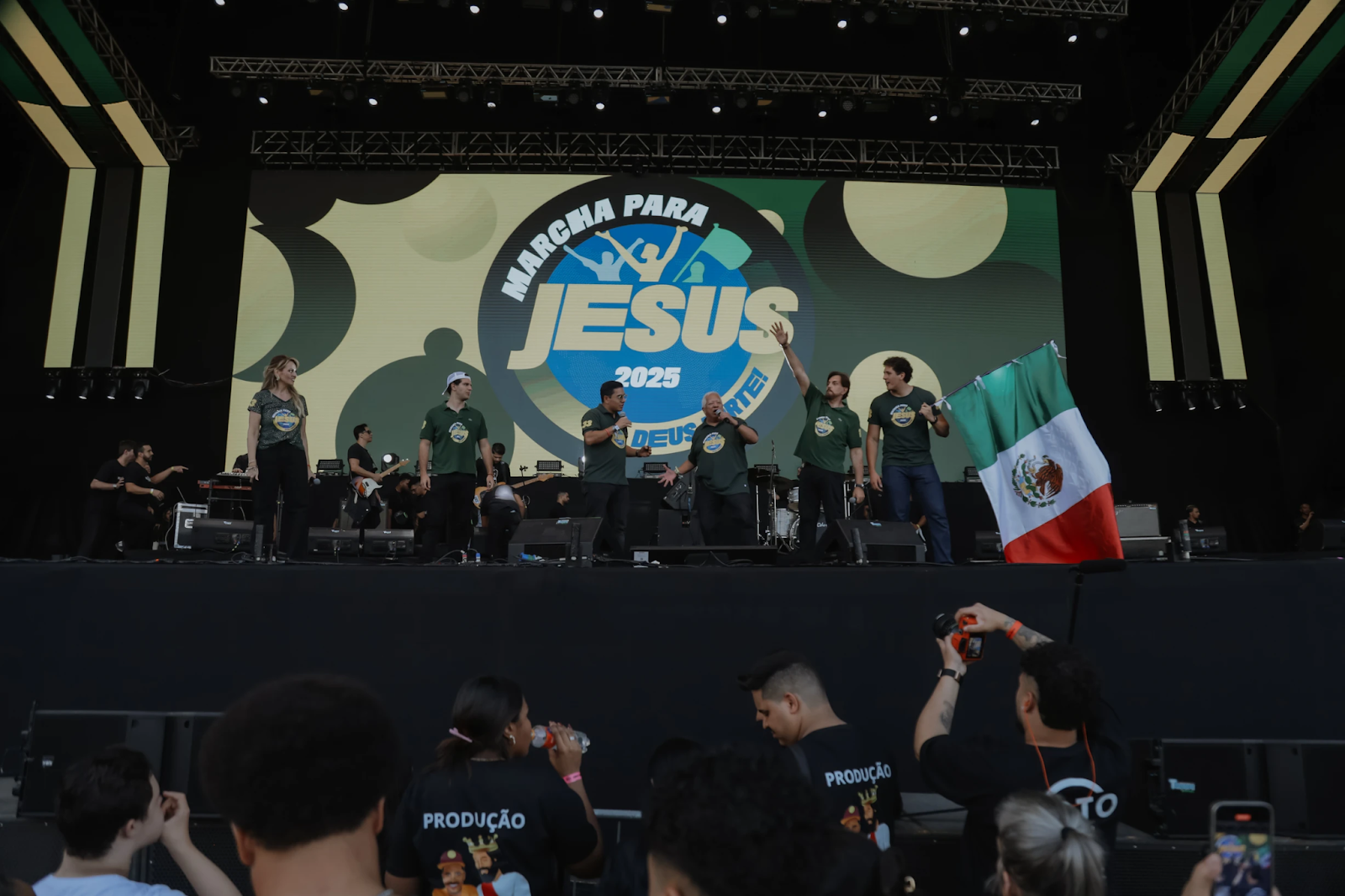 Palco montado para o evento. Imagem: site oficial da Marcha para Jesus.