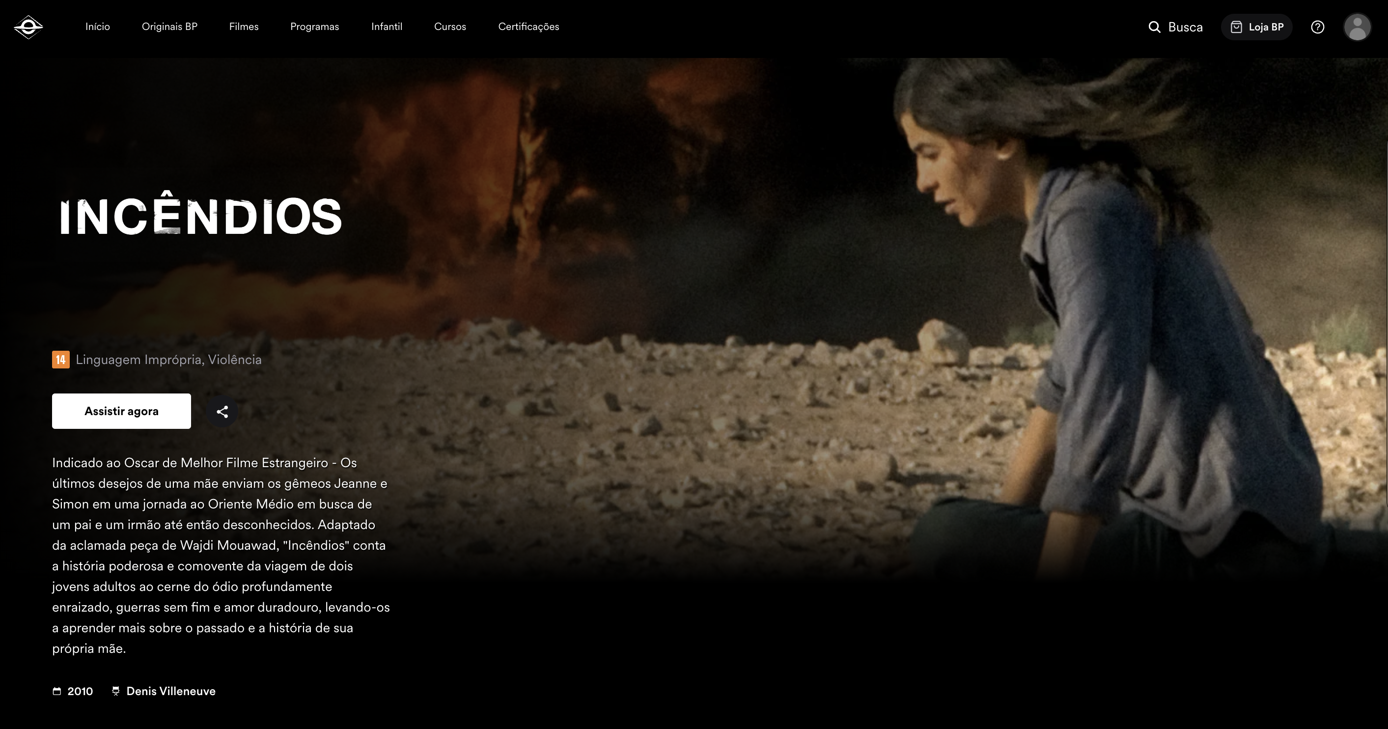 Filme Inêndios Dennis Villenueve