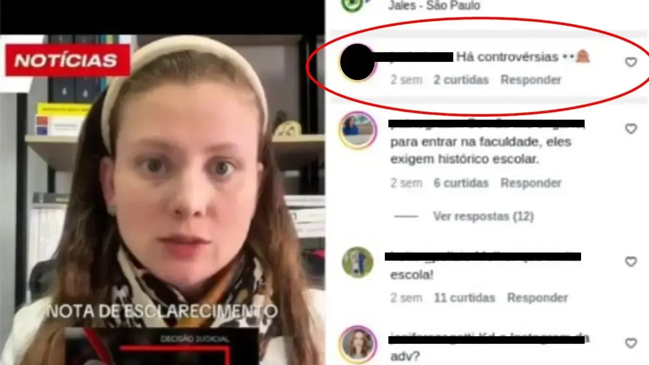 Postagem da advogada do casal de Jales