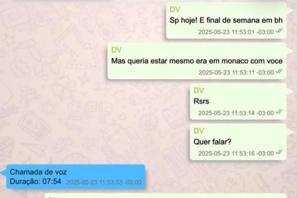 Conversa do Celular de Vorcaro