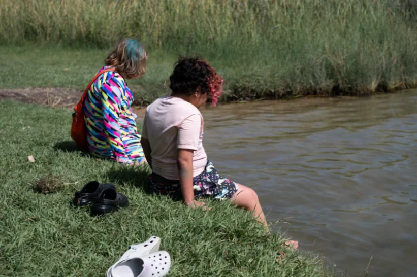Menores de idade no acampamento