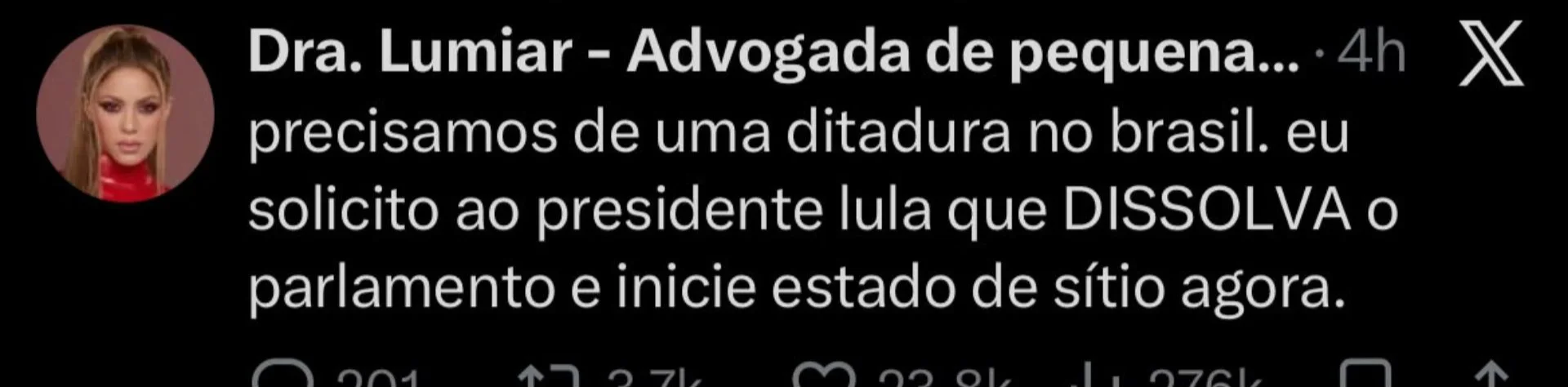 Comentário de esquerda sobre a eleição