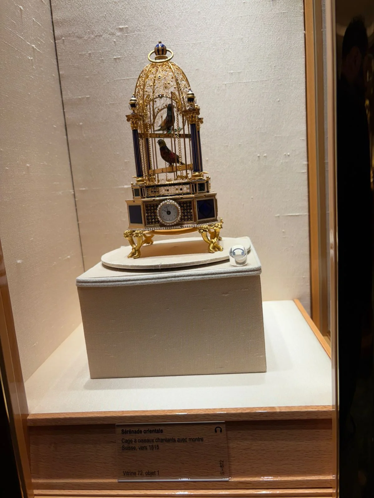 Autômatos expostos no museu da Patek