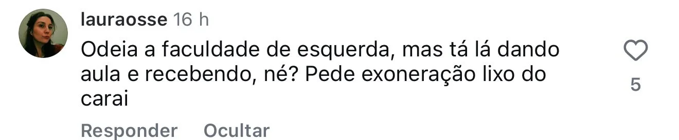 Professor da PUC denuncia perseguição política