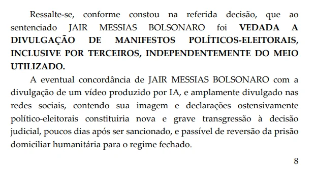 Despacho do STF