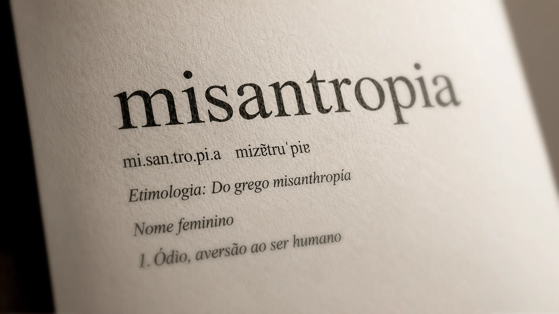 O que significa “misantropia”, palavra do alerta extremo que assustou o Brasil?