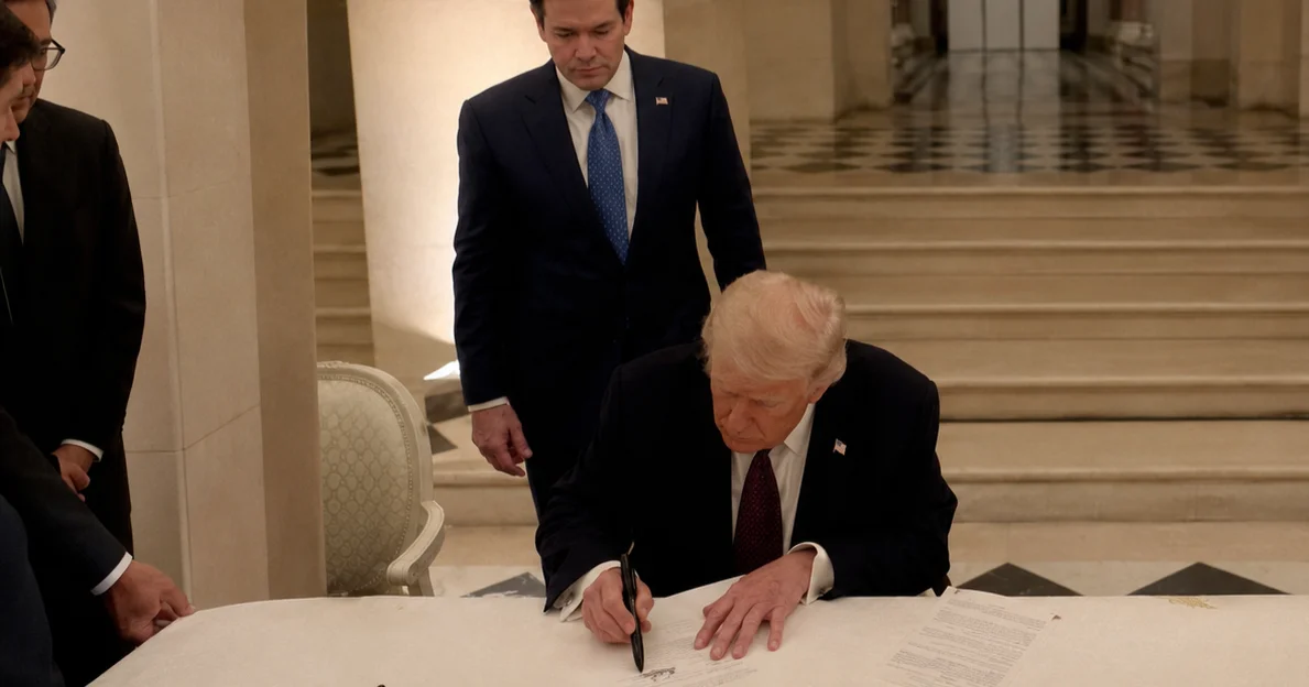 Трамп подписал мирное соглашение с Ираном в городе, где закончилась Первая мировая война