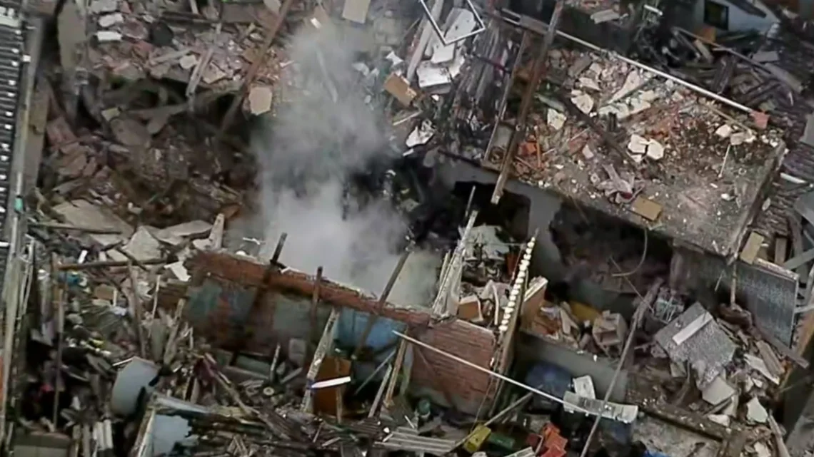 Explosão de gás atinge mais de 46 casas em São Paulo